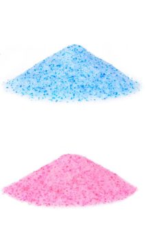 Litière cristal silice perle rose et bleu