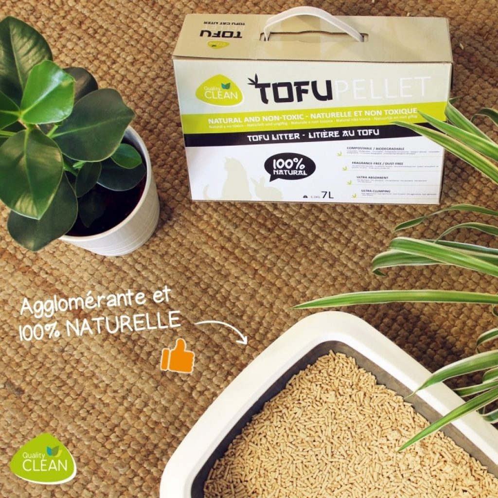  litiere végétale de TOFU (issu du lait de soja) 